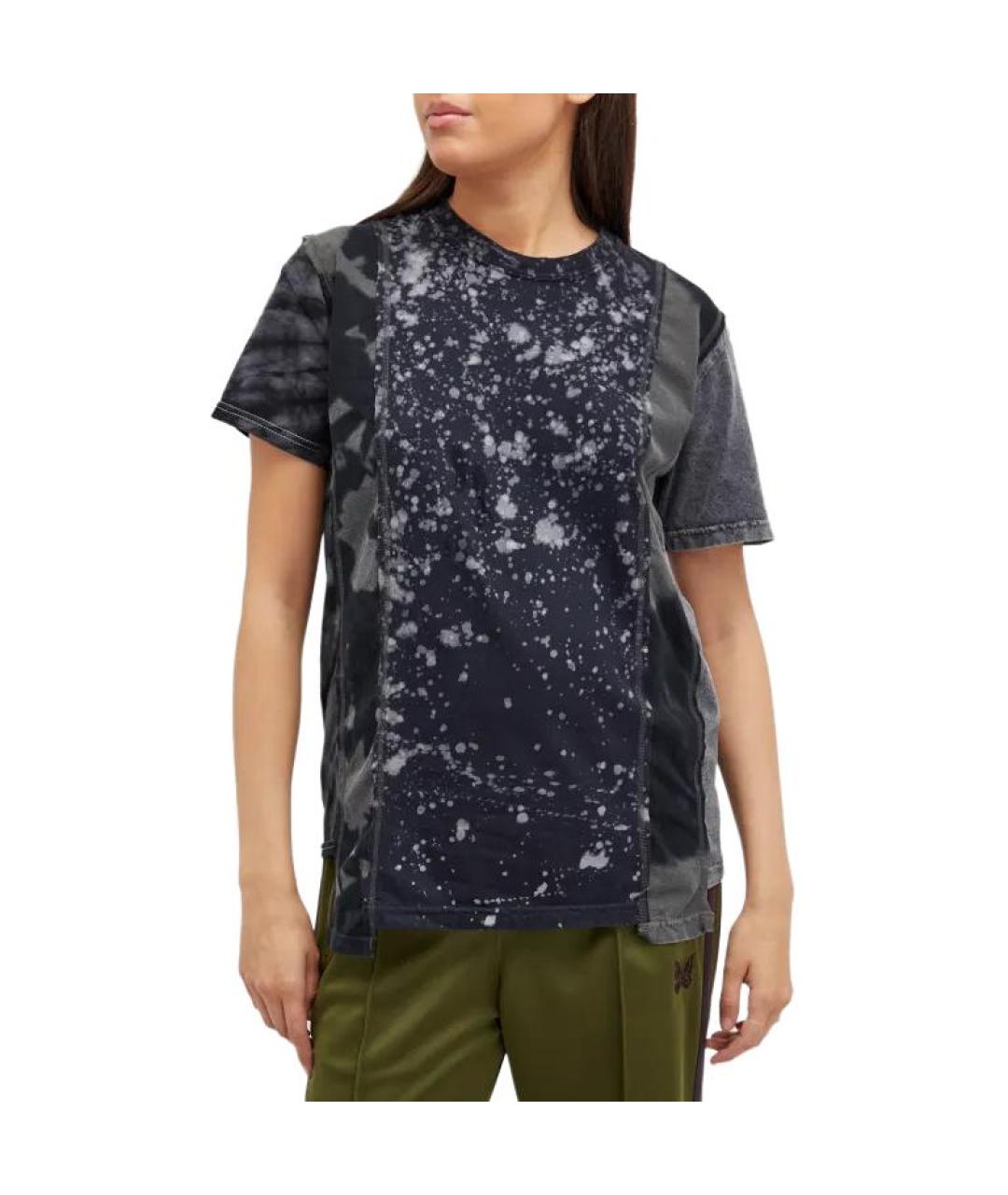 NEEDLES Черная футболка, фото 2