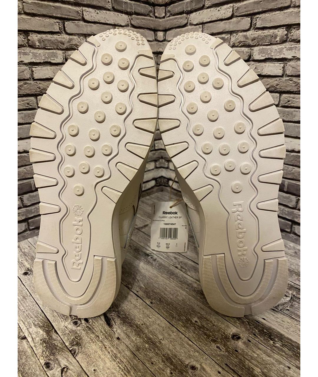 REEBOK Белые кожаные кроссовки, фото 4