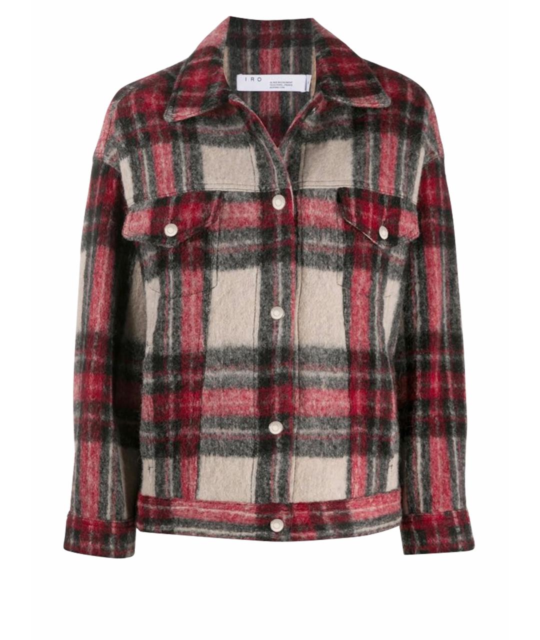 IRO Бордовая шерстяная куртка, фото 1