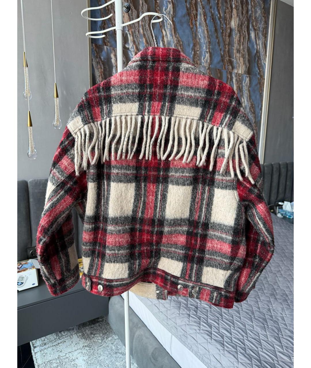 IRO Бордовая шерстяная куртка, фото 2