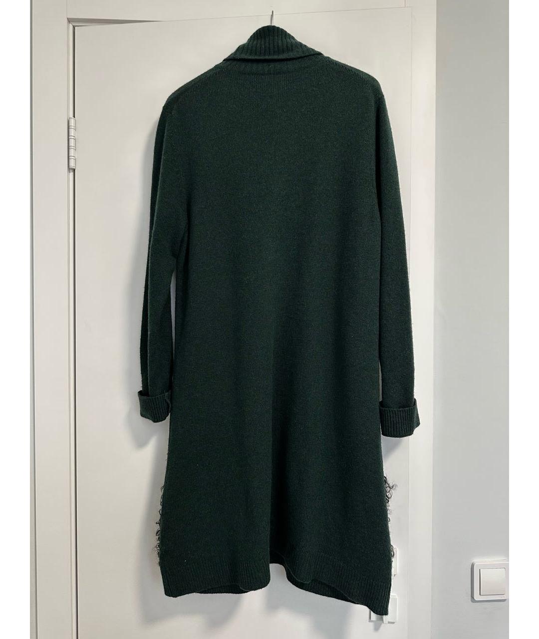 LOUIS VUITTON Зеленые кашемировое повседневное платье, фото 2