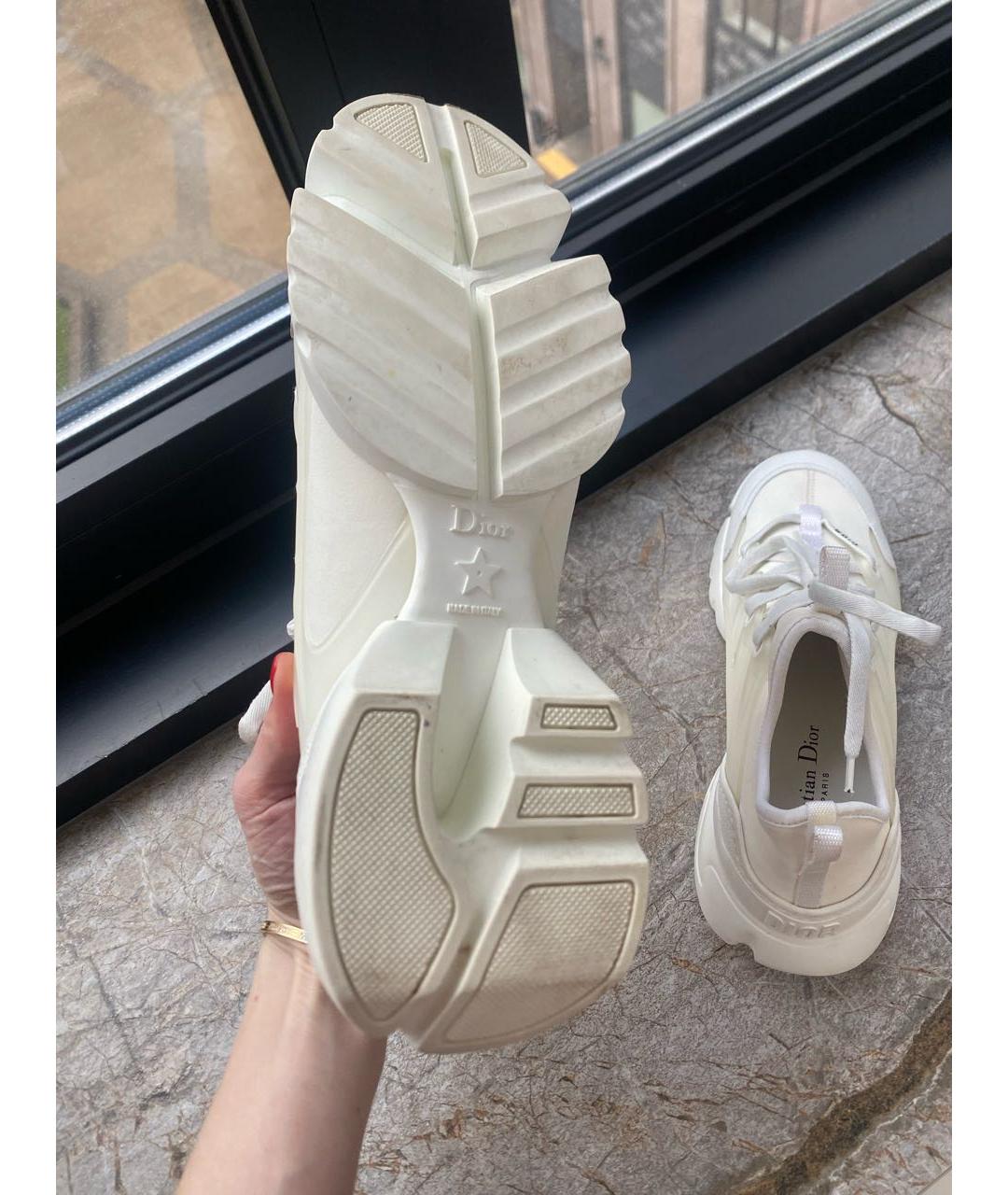 CHRISTIAN DIOR Белые текстильные кроссовки, фото 6