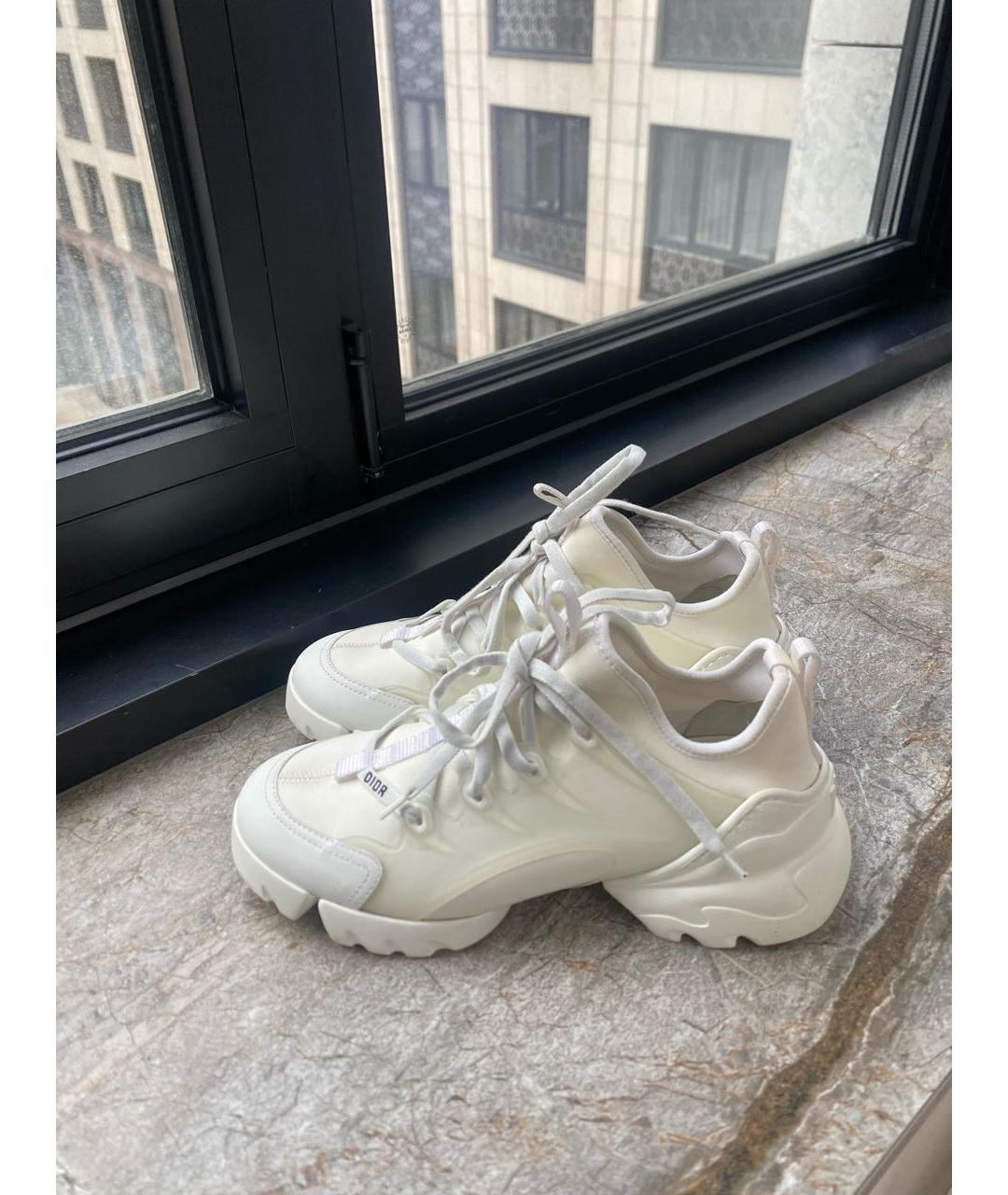 CHRISTIAN DIOR Белые текстильные кроссовки, фото 7