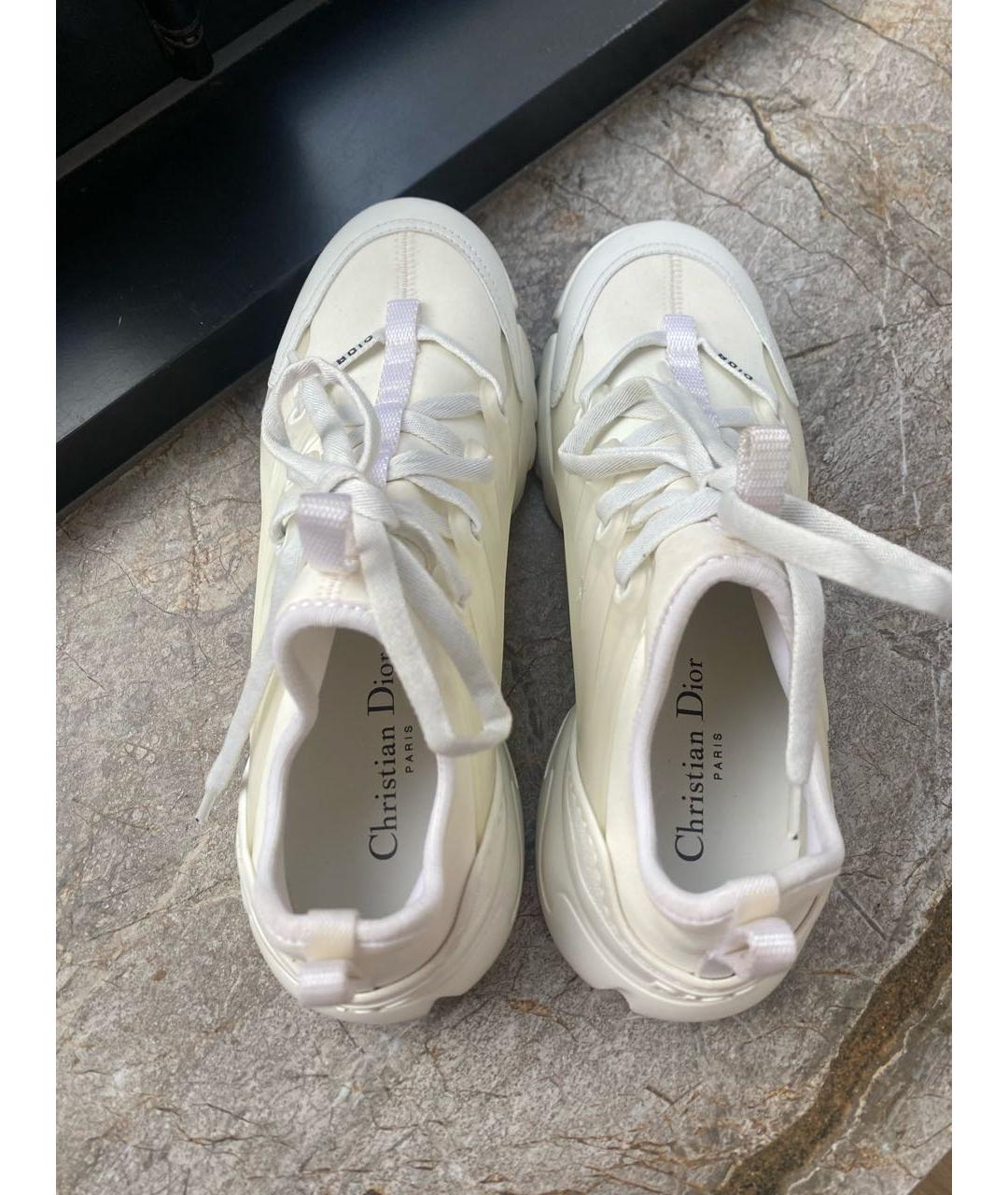 CHRISTIAN DIOR Белые текстильные кроссовки, фото 3