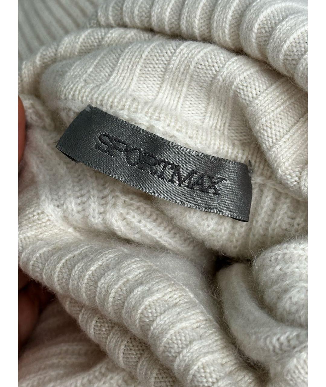 SPORTMAX Белый кашемировый джемпер / свитер, фото 3