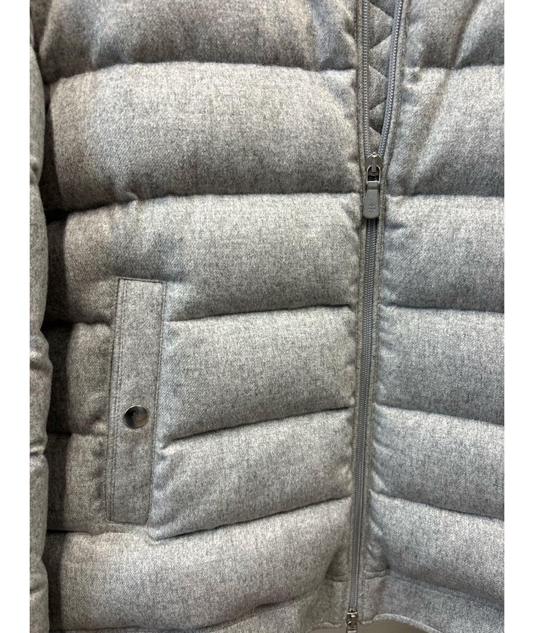 ELEVENTY Серый кашемировый пуховик, фото 4