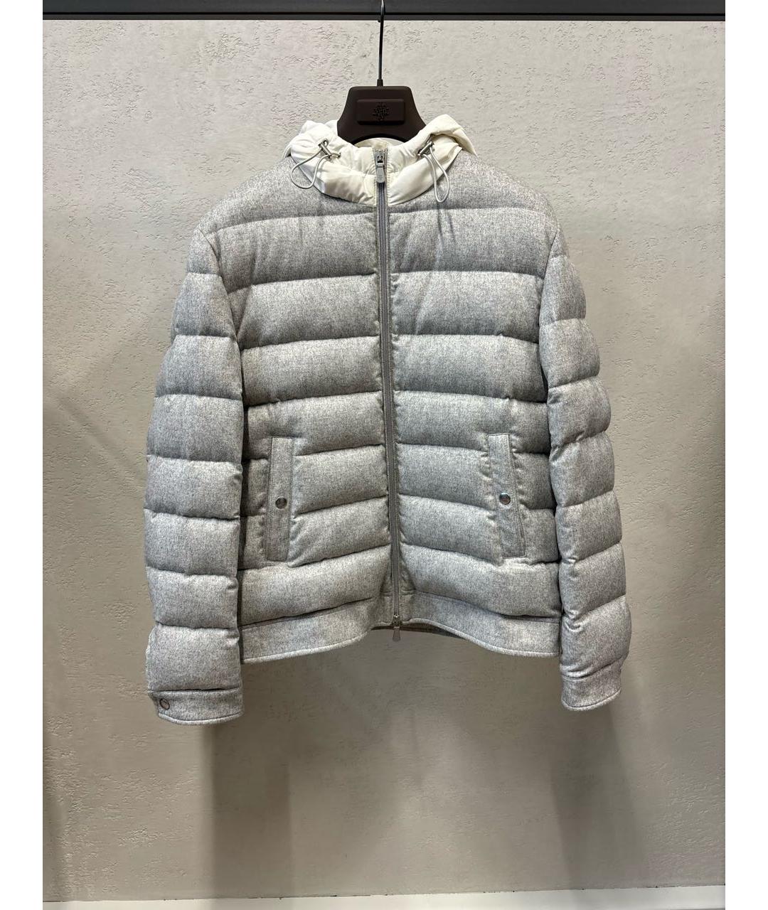 ELEVENTY Серый кашемировый пуховик, фото 5