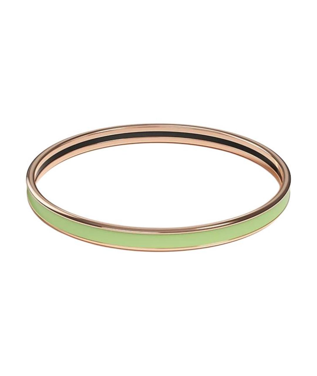 HERMES Зеленый металлический браслет, фото 2