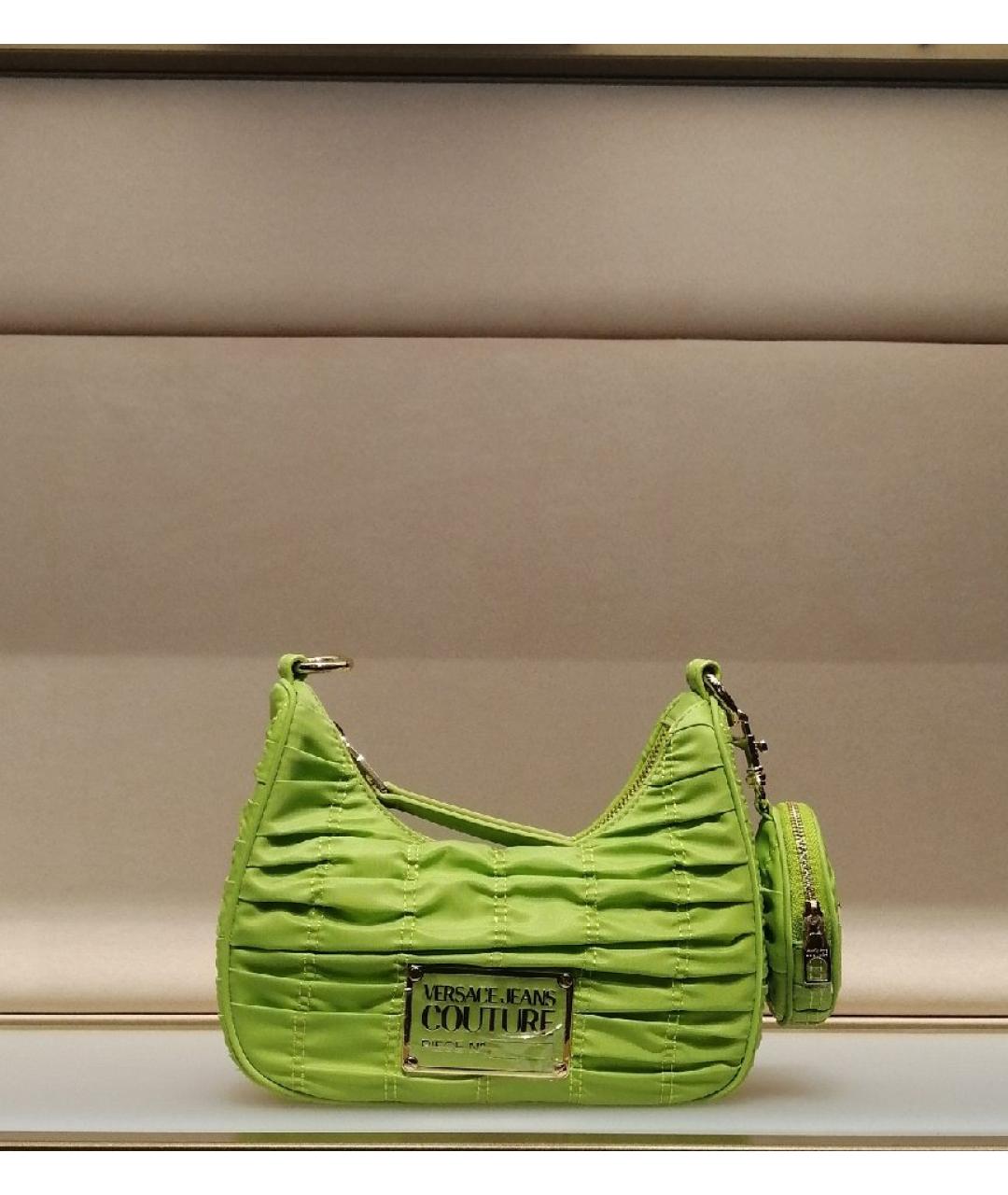 VERSACE JEANS COUTURE Салатовая сумка через плечо, фото 3