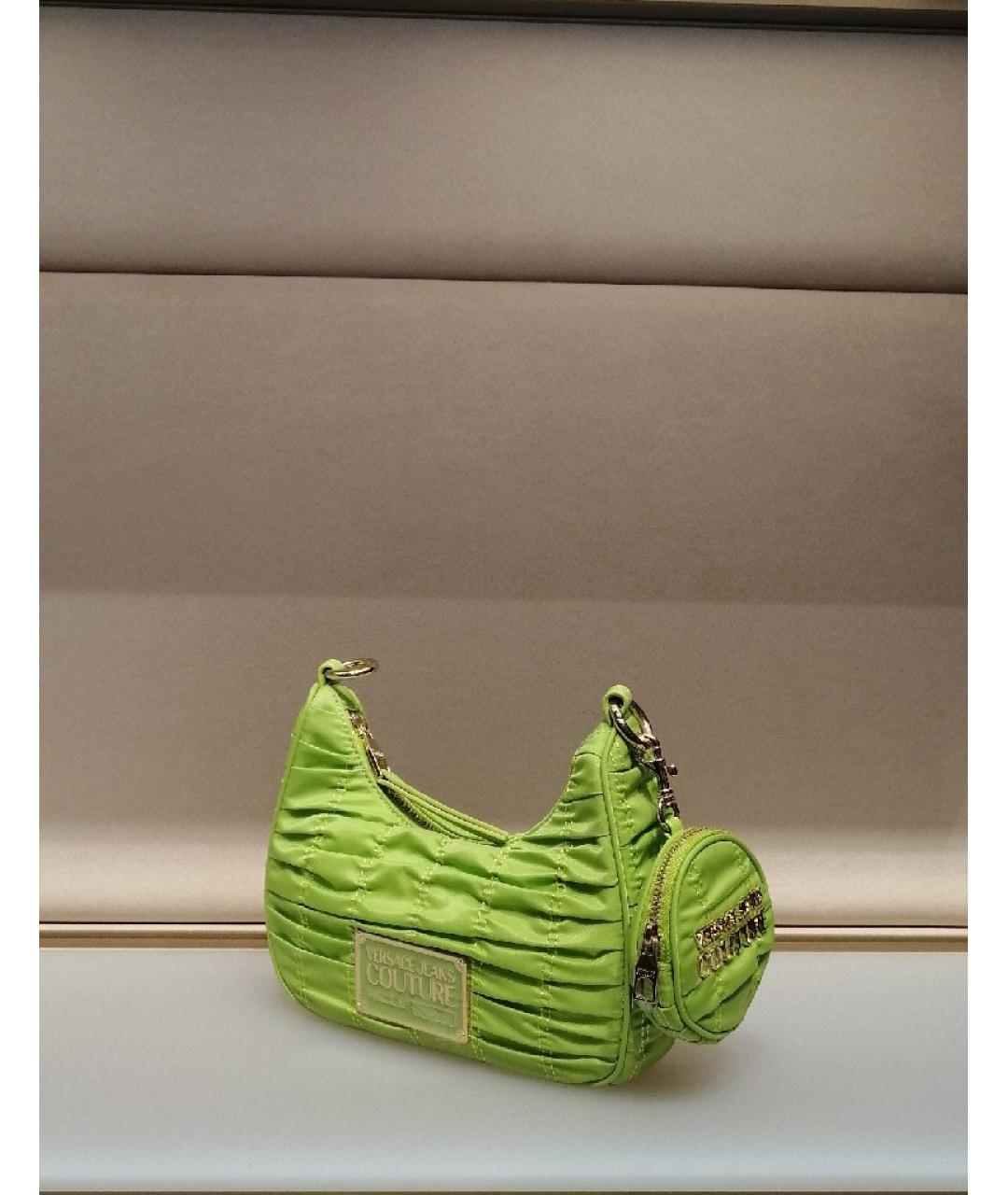 VERSACE JEANS COUTURE Салатовая сумка через плечо, фото 2