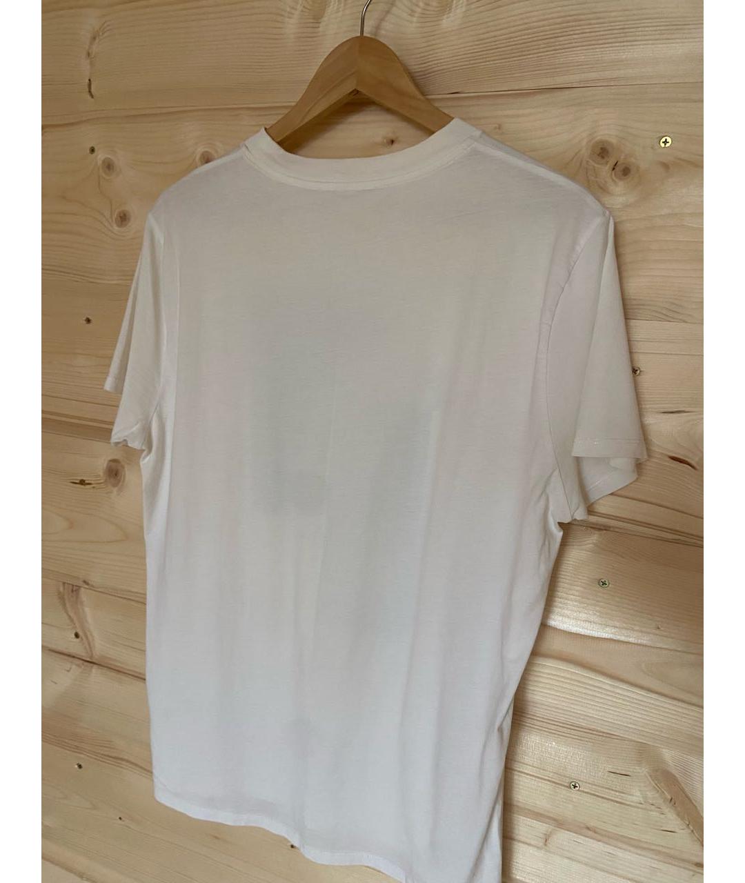 TRUSSARDI Белая хлопковая футболка, фото 2