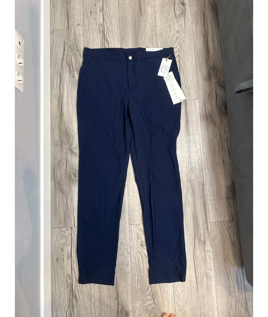 CALVIN KLEIN Темно-синие повседневные брюки, фото 5