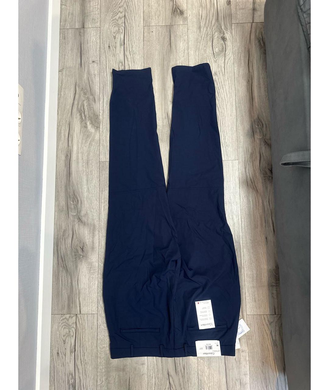 CALVIN KLEIN Темно-синие повседневные брюки, фото 2