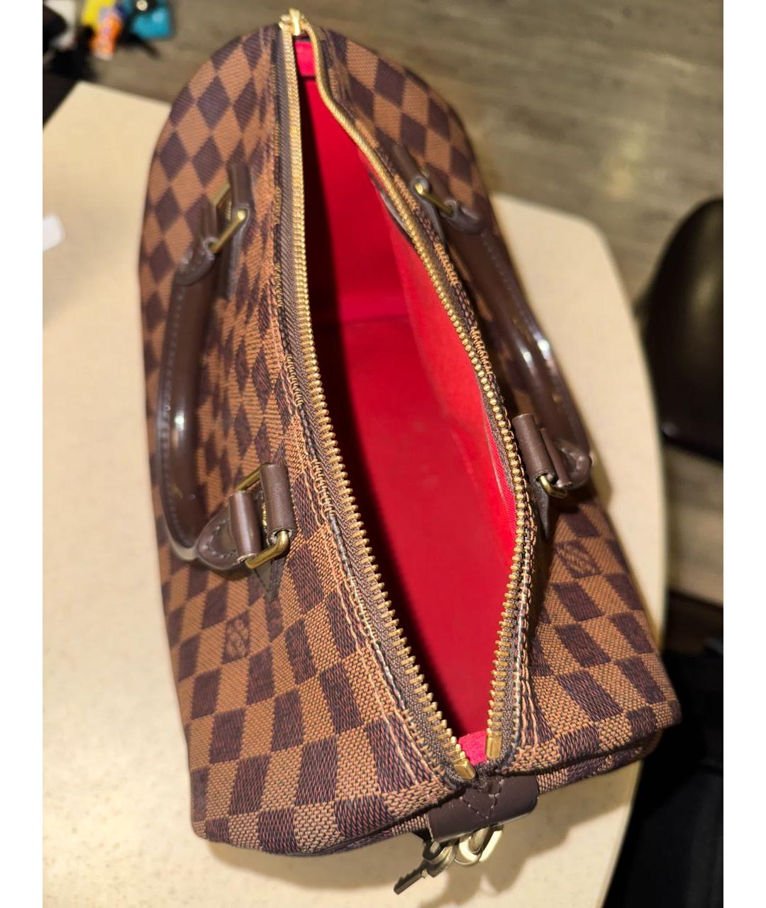 LOUIS VUITTON Коричневая сумка с короткими ручками, фото 4