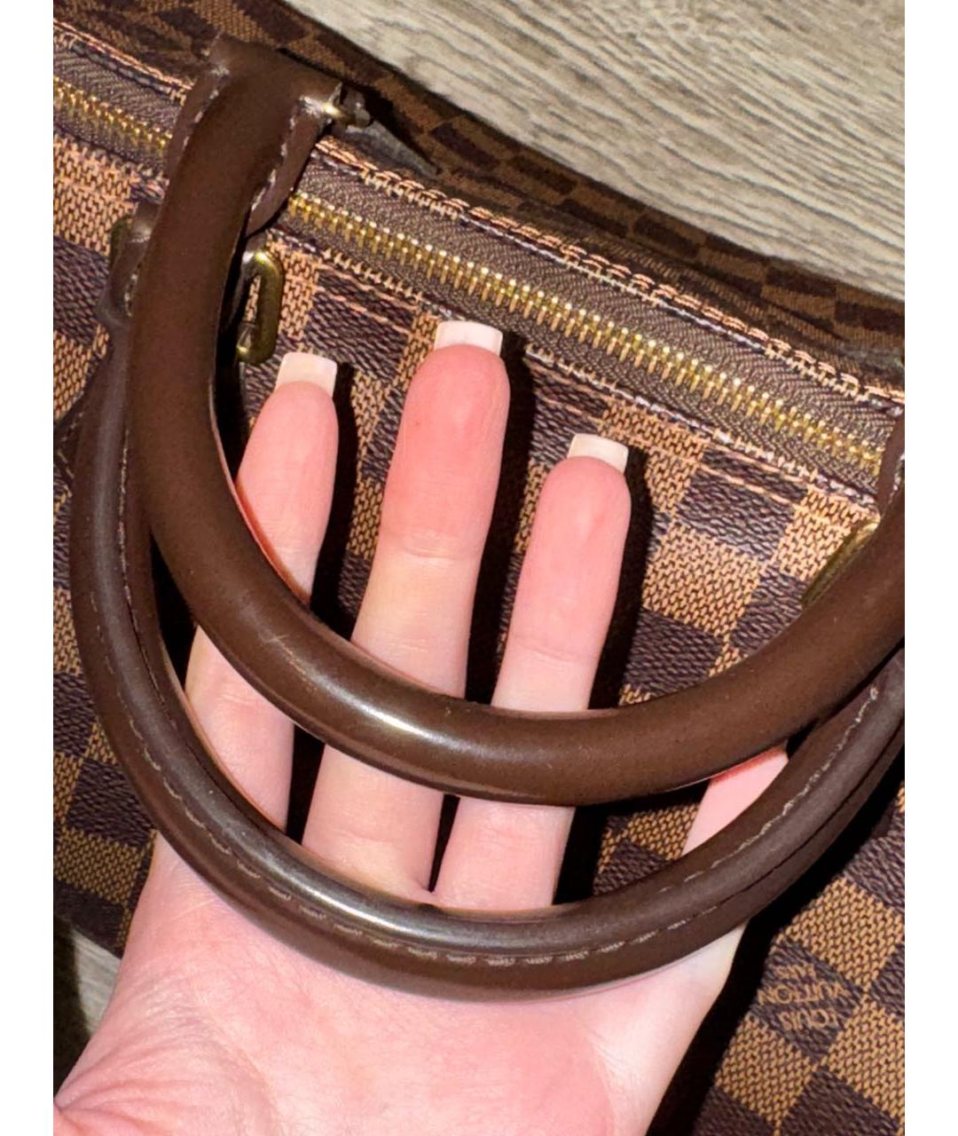 LOUIS VUITTON Коричневая сумка с короткими ручками, фото 5