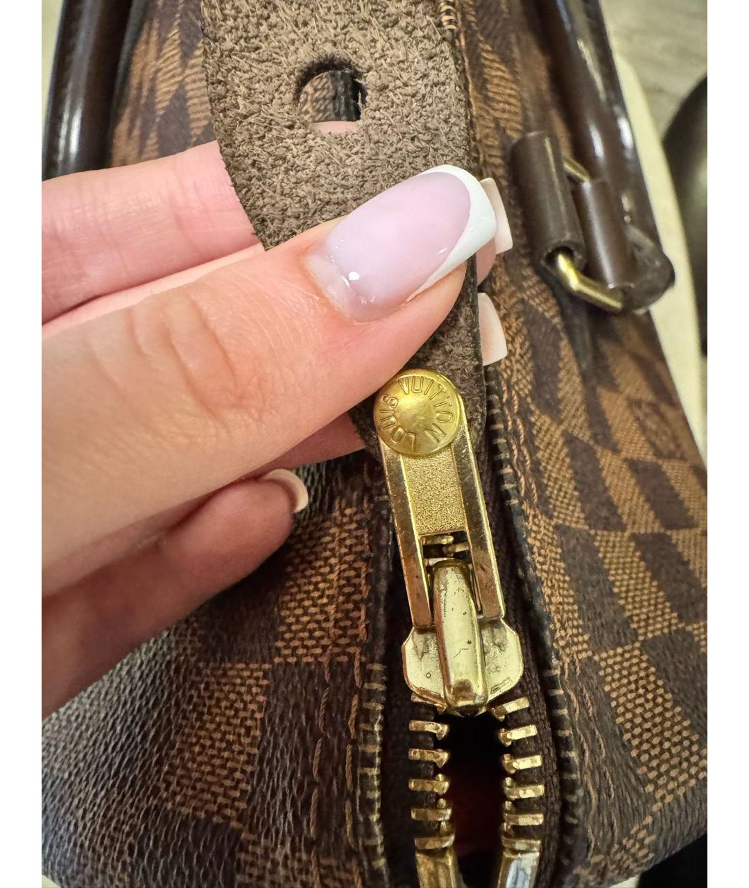 LOUIS VUITTON Коричневая сумка с короткими ручками, фото 6