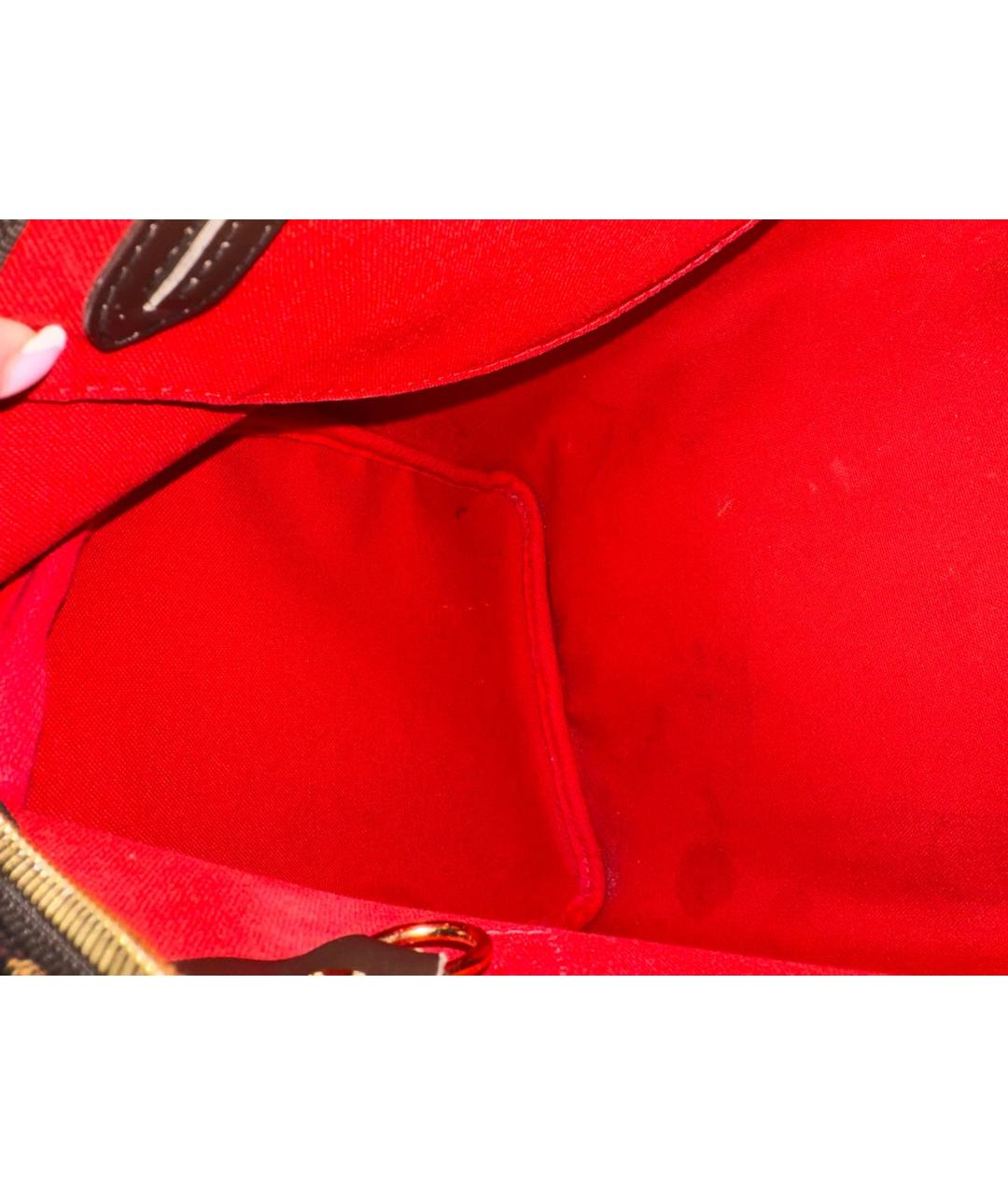 LOUIS VUITTON Коричневая сумка с короткими ручками, фото 7