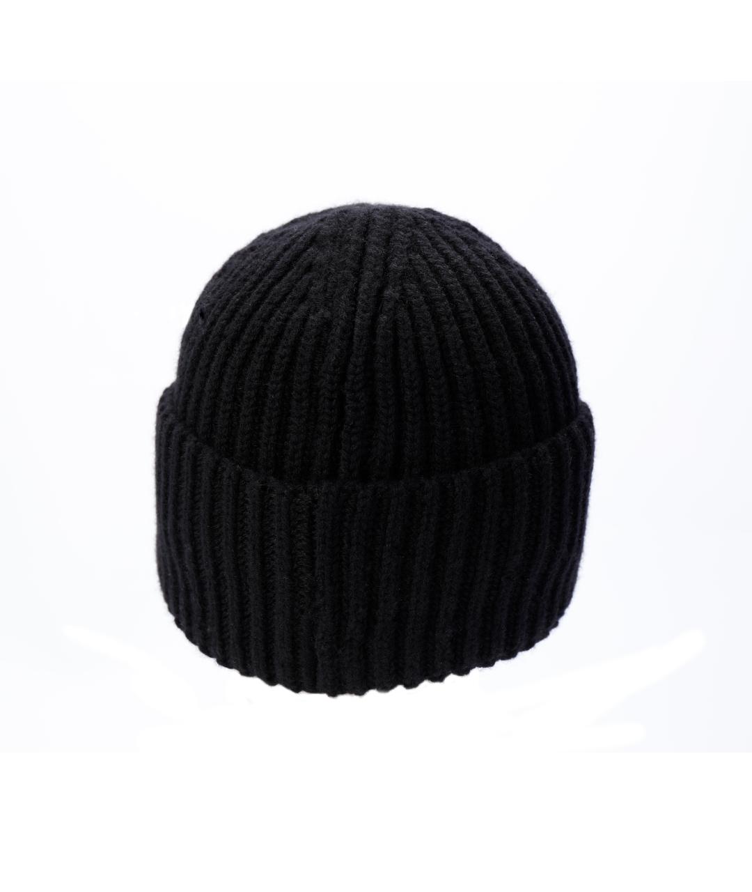 CHANEL Черная шерстяная шапка, фото 4