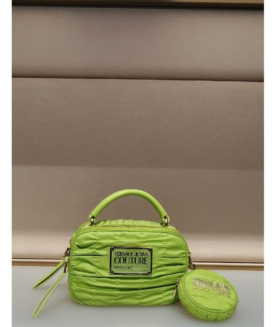 VERSACE JEANS COUTURE Салатовая сумка через плечо, фото 4