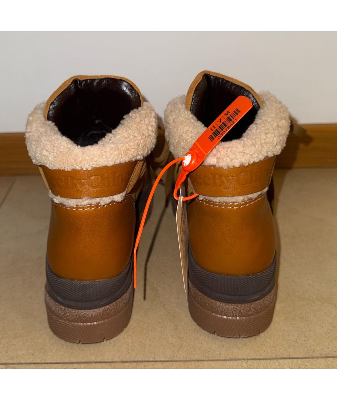 SEE BY CHLOE Коричневые замшевые ботинки, фото 2