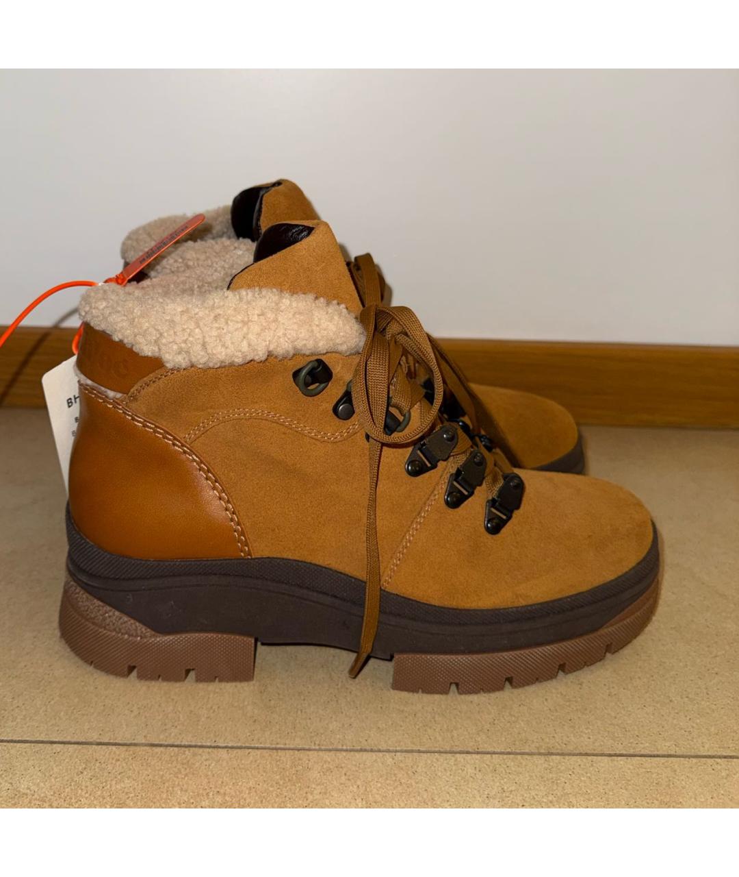 SEE BY CHLOE Коричневые замшевые ботинки, фото 7