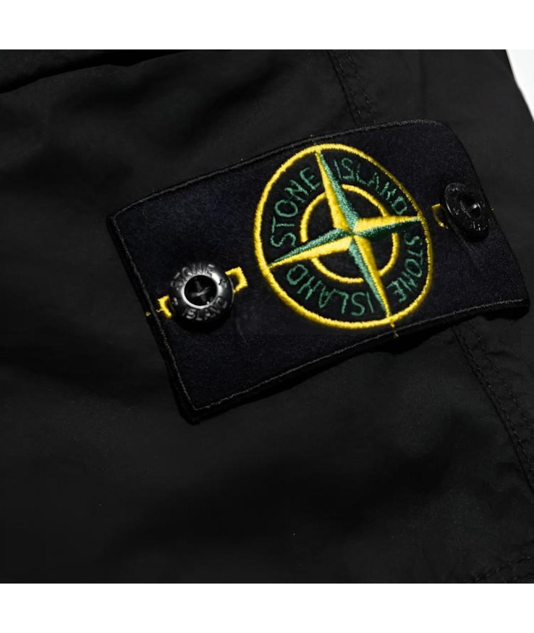 STONE ISLAND Черные шорты, фото 2