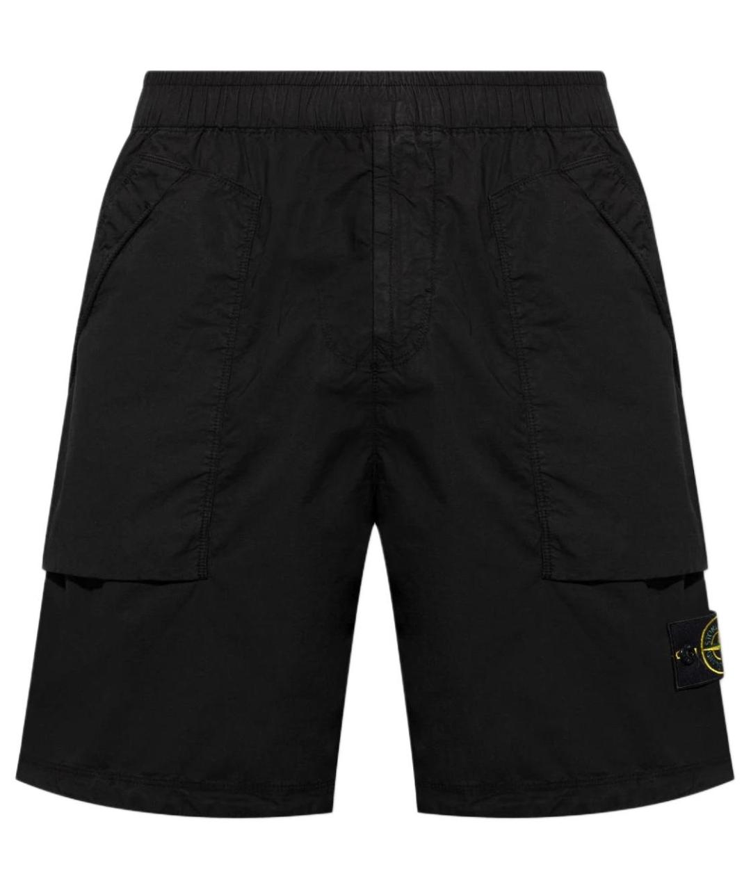 STONE ISLAND Черные шорты, фото 1