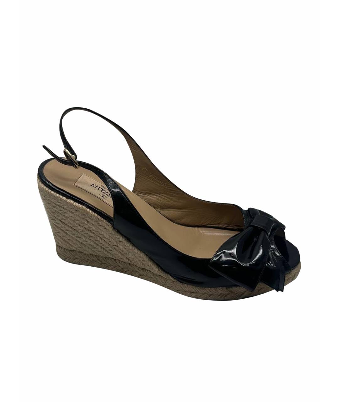 VALENTINO Темно-синие кожаные эспадрильи, фото 6