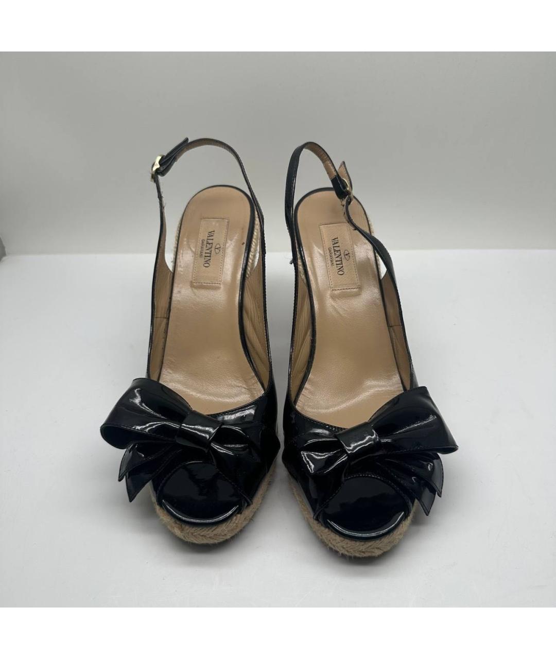 VALENTINO Темно-синие кожаные эспадрильи, фото 2