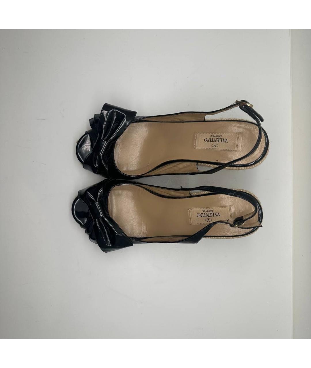 VALENTINO Темно-синие кожаные эспадрильи, фото 3