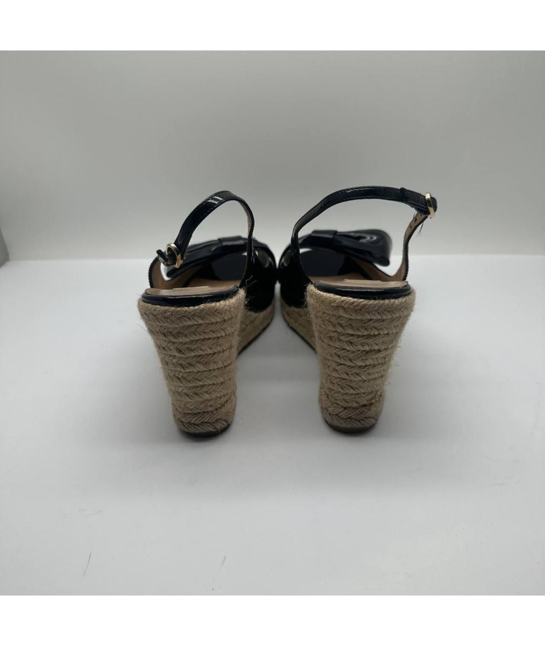 VALENTINO Темно-синие кожаные эспадрильи, фото 4