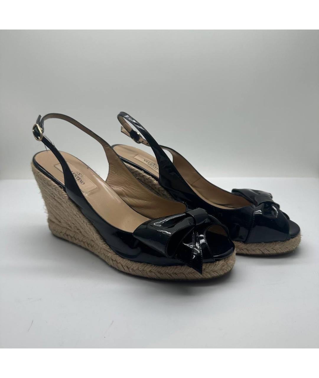 VALENTINO Темно-синие кожаные эспадрильи, фото 5