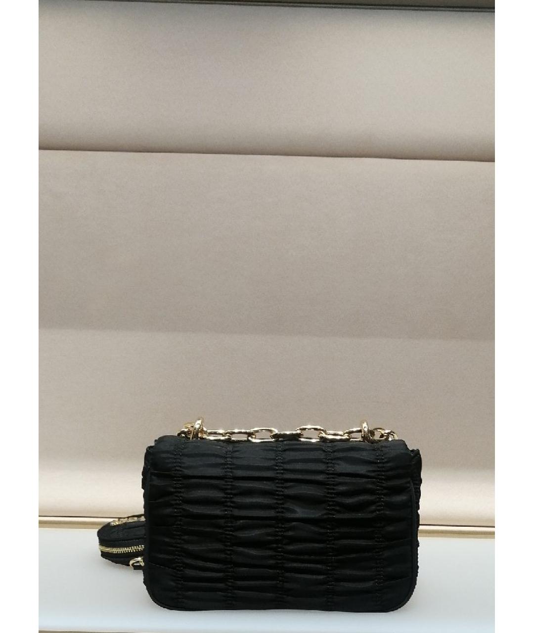 VERSACE JEANS COUTURE Черная кожаная сумка через плечо, фото 3