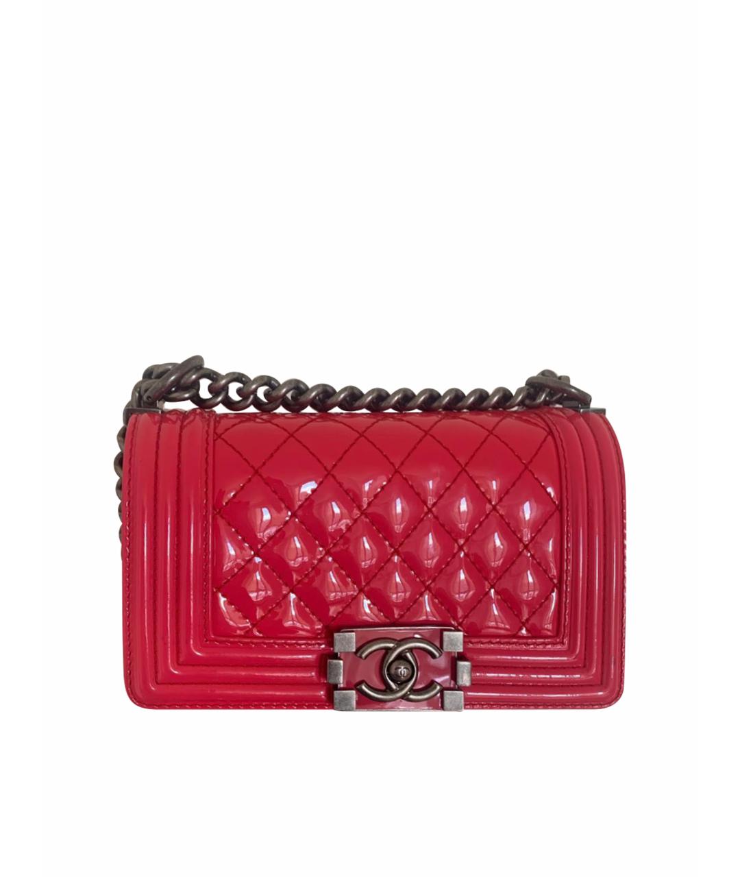 CHANEL Розовая кожаная сумка через плечо, фото 1