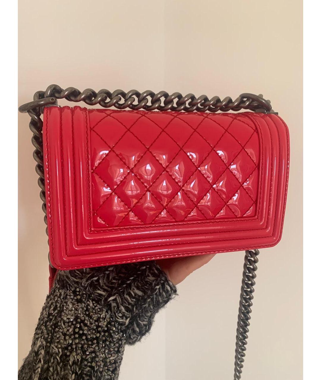 CHANEL Розовая кожаная сумка через плечо, фото 3