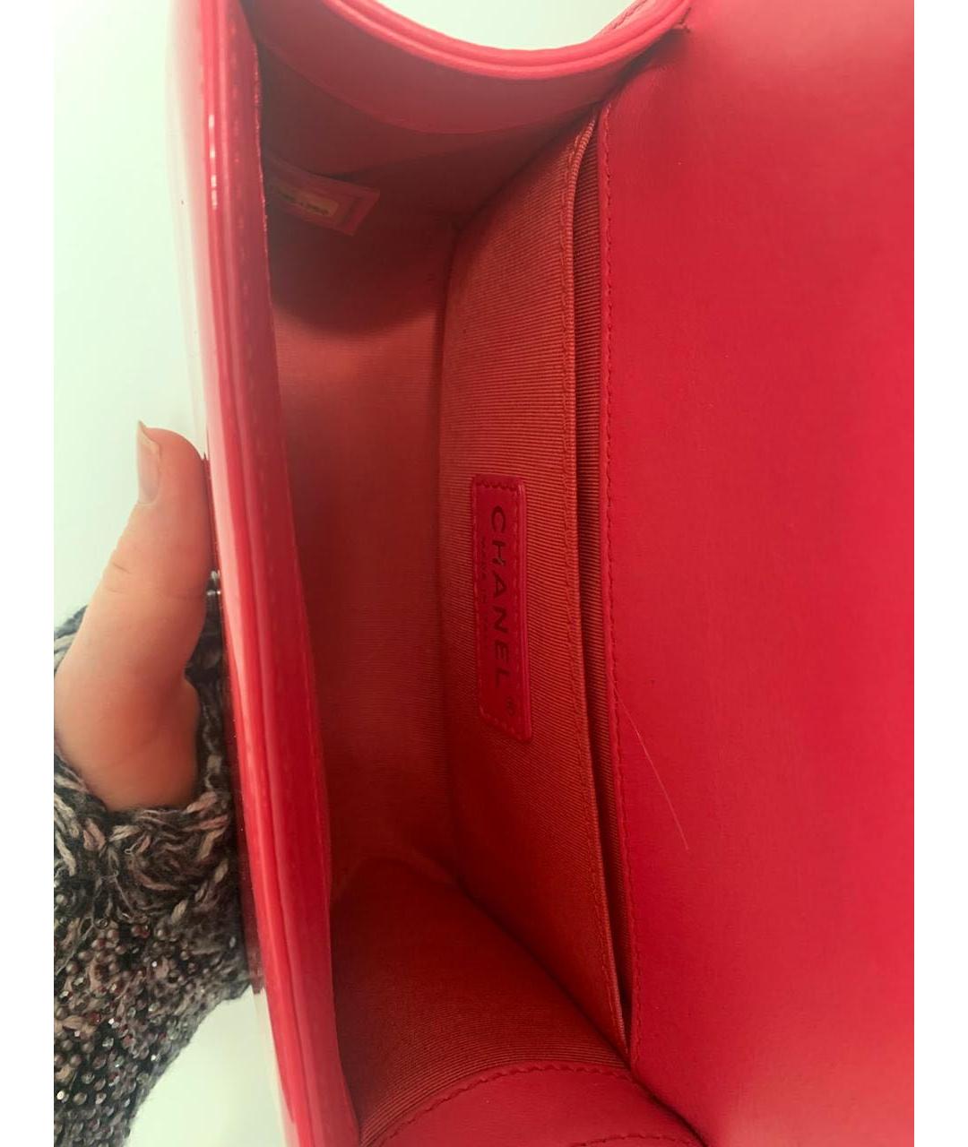 CHANEL Розовая кожаная сумка через плечо, фото 4