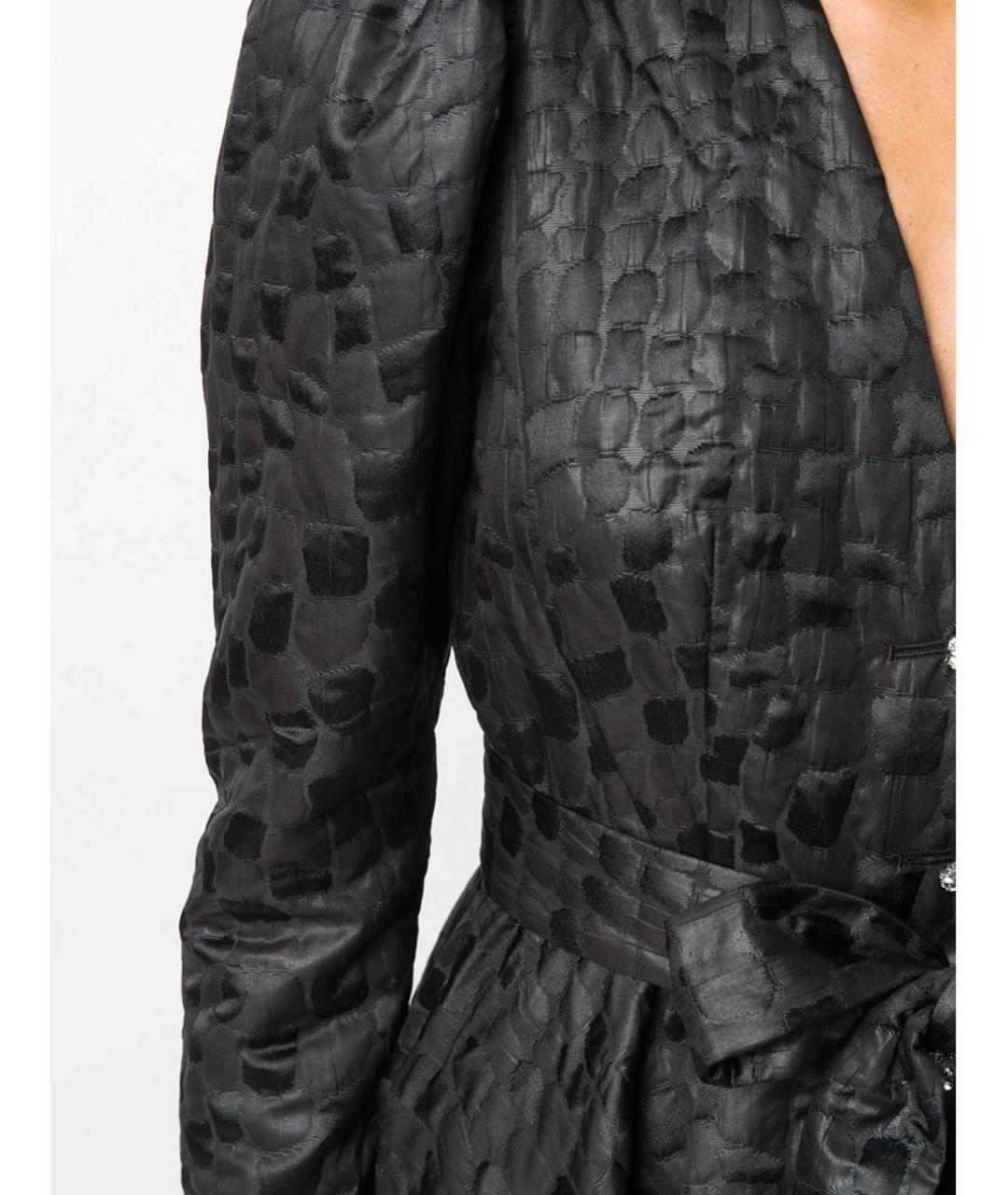 ROTATE Черное полиэстеровое коктейльное платье, фото 5