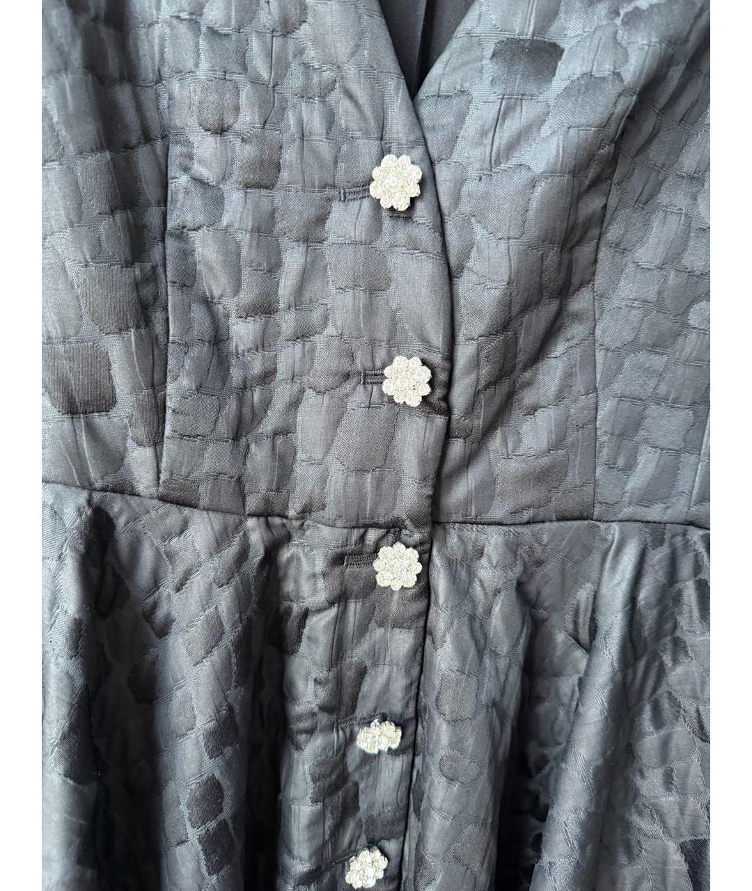 ROTATE Черное полиэстеровое коктейльное платье, фото 3