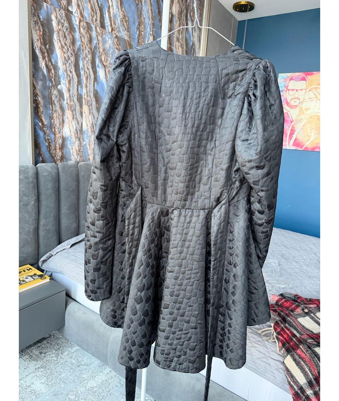 ROTATE Черное полиэстеровое коктейльное платье, фото 2