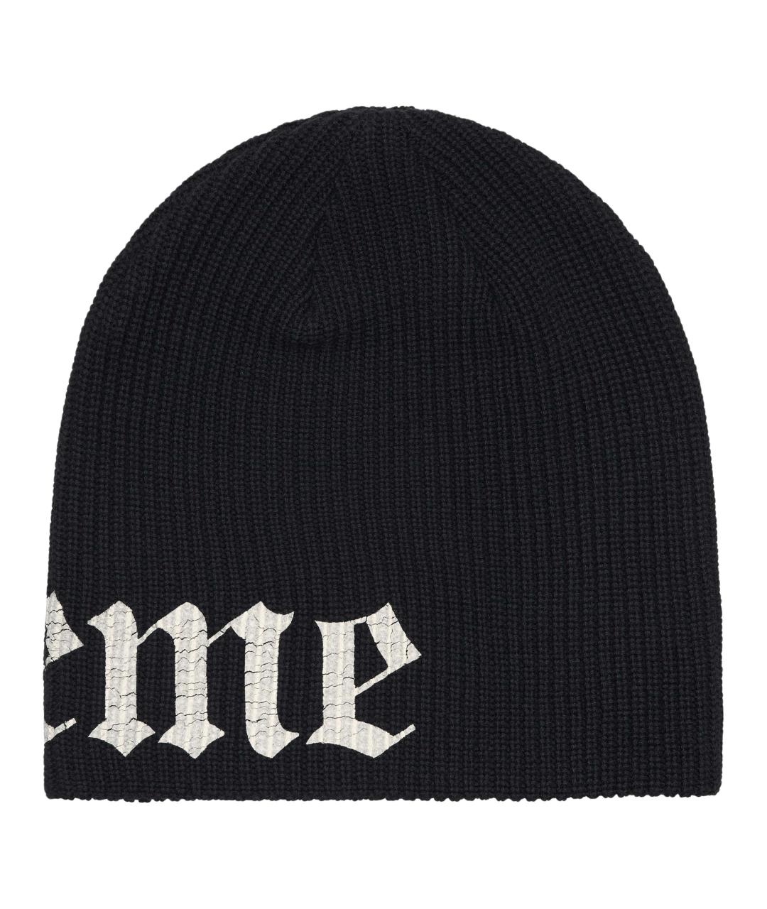 SUPREME Черная шапка, фото 2