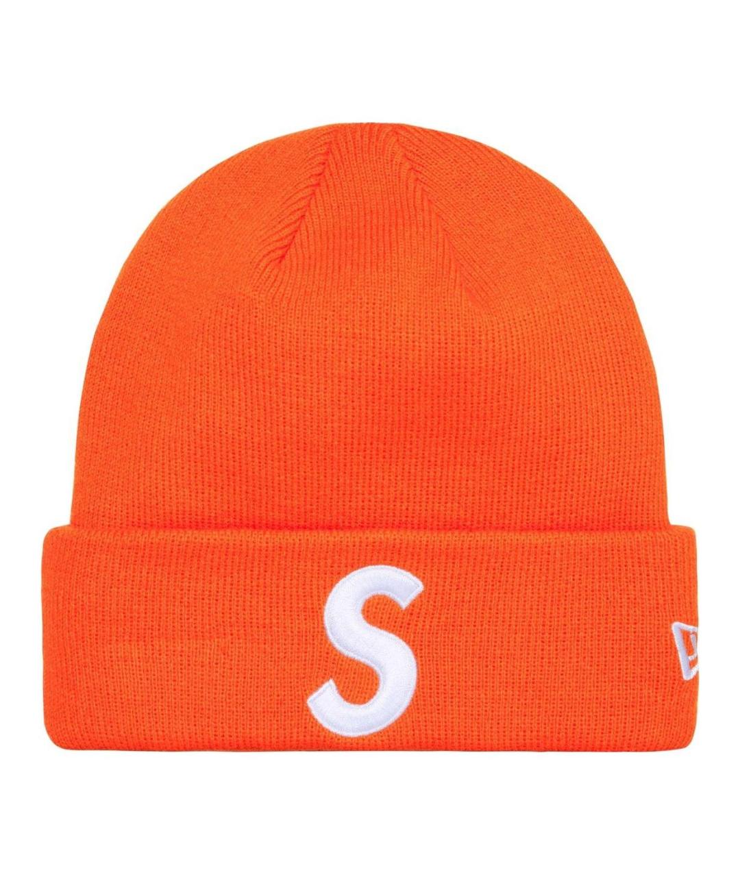 SUPREME Оранжевая шапка, фото 1