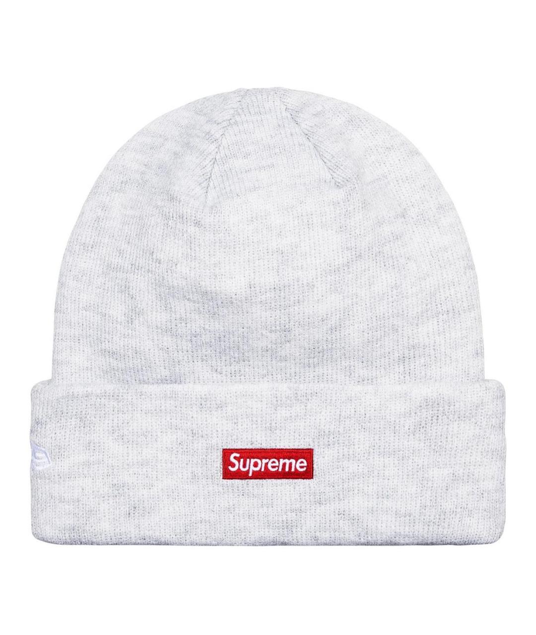 SUPREME Серая шапка, фото 2