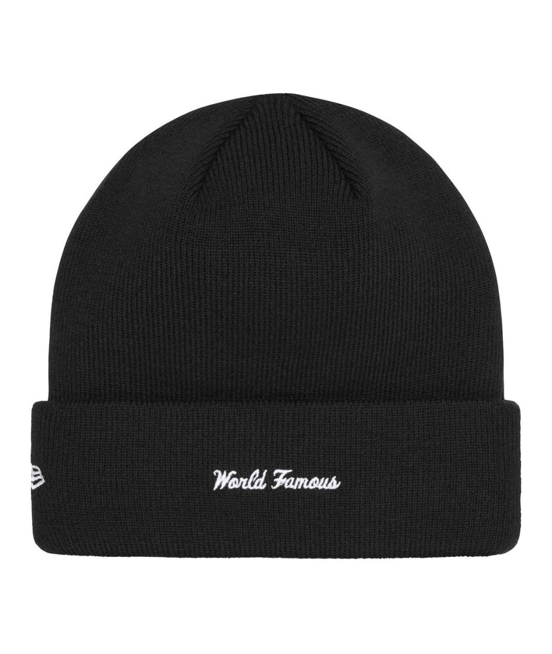 SUPREME Черная шапка, фото 2