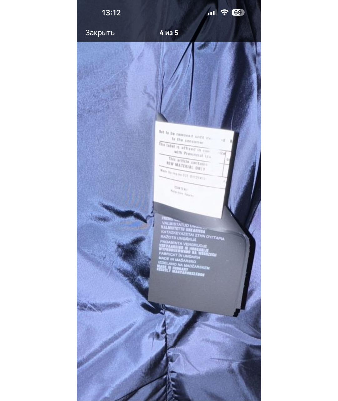 PRADA Темно-синий полиэстеровый пиджак, фото 4