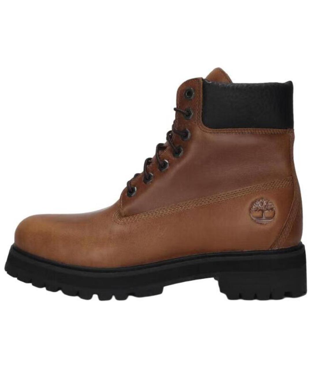 TIMBERLAND Коричневые кожаные высокие ботинки, фото 5