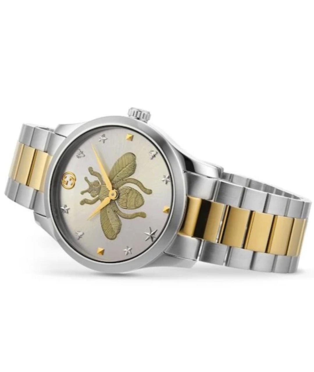 GUCCI Золотые стальные часы, фото 5