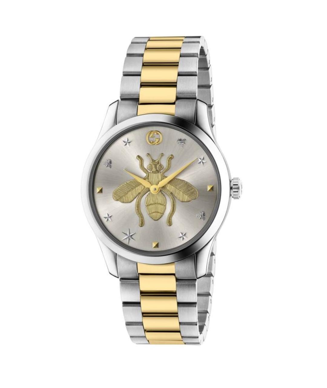 GUCCI Золотые стальные часы, фото 8