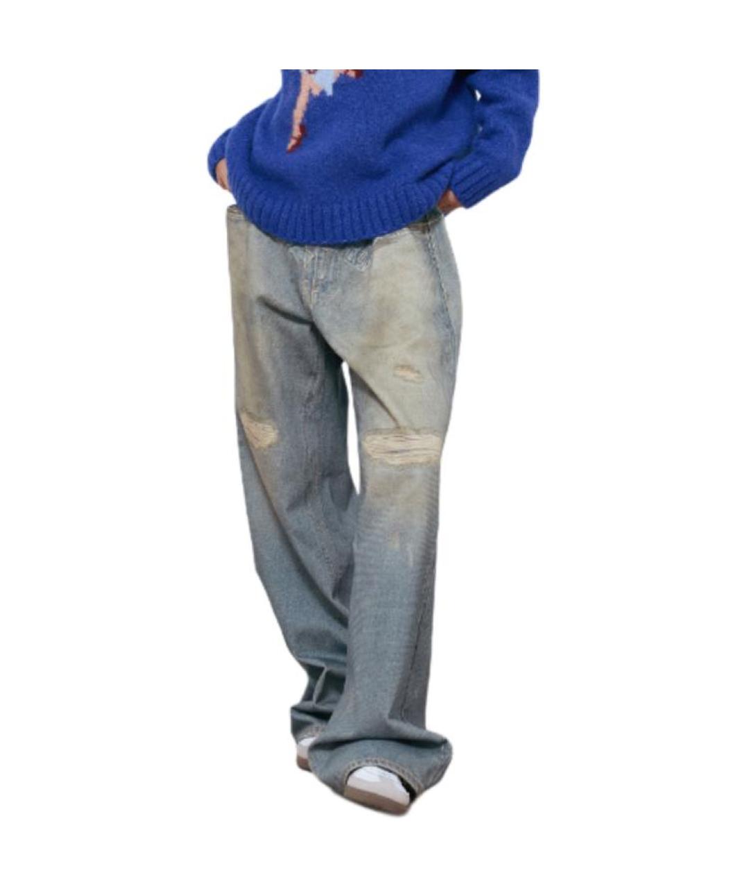 GRAILZ PROJECT G/R Синие прямые джинсы, фото 5