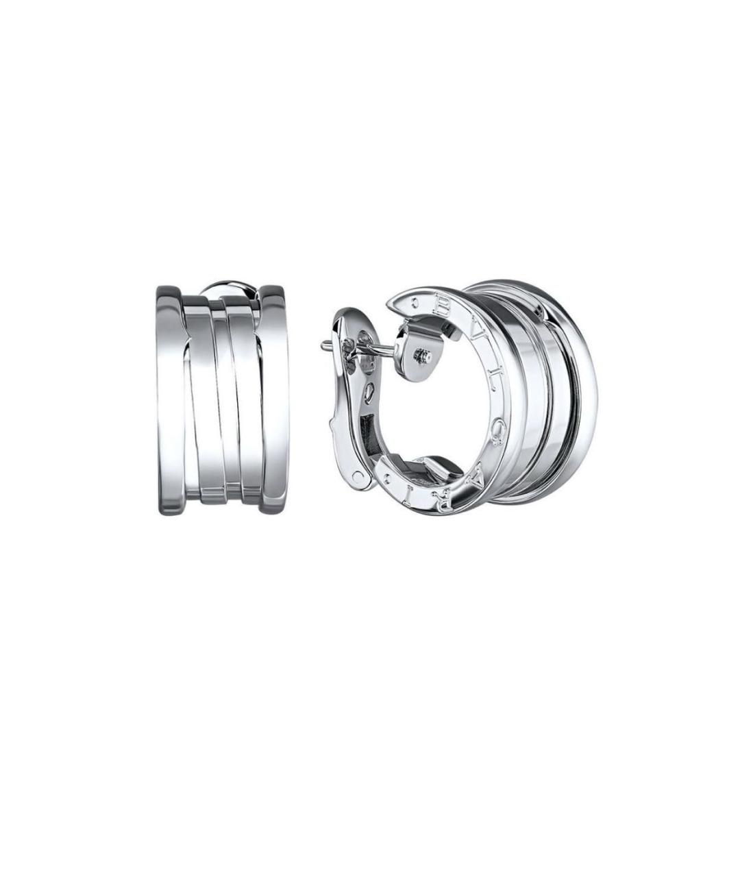 BVLGARI Белые серьги из белого золота, фото 1