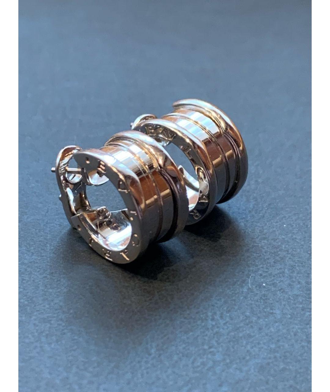 BVLGARI Белые серьги из белого золота, фото 2